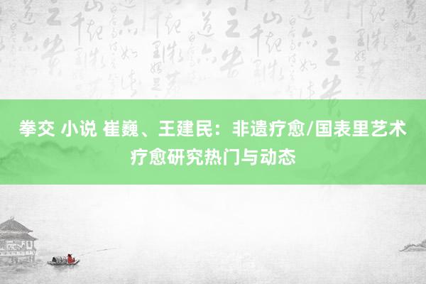 拳交 小说 崔巍、王建民：非遗疗愈/国表里艺术疗愈研究热门与动态