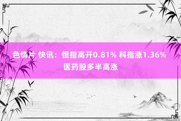 色情片 快讯：恒指高开0.81% 科指涨1.36% 医药股多